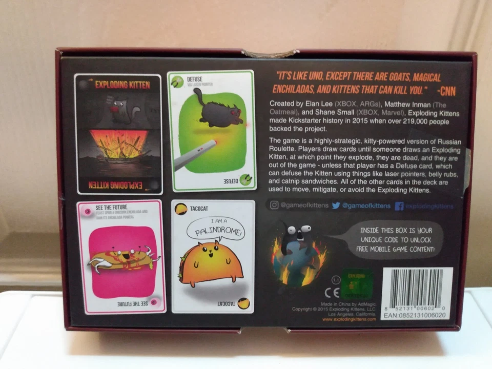 [Open Box] Imploding/Exploding Kittens 2015 Original Edition Card Game & XPAC - Image 3 of 4