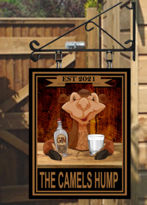 The Camels Hump hängendes Pub-Schild für Hausbar oder Männerhöhle KOSTENLOSER Versand