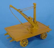 O SCALE WISEMAN MODEL SERVICES FAIRMONT SPEEDER TRAILER WITH CRANE KIT