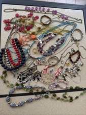 Vintage Damaged Broken Junk Jewelry Lot Costume Repair Watch Necklace Bracelet