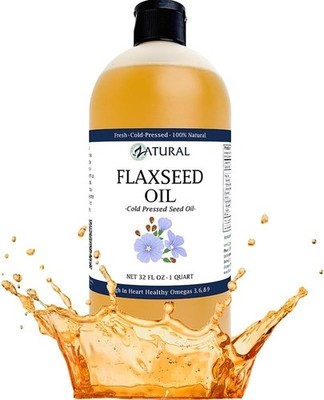 Aceite de linaza Zatural de cultivo orgánico 100 % puro en frío