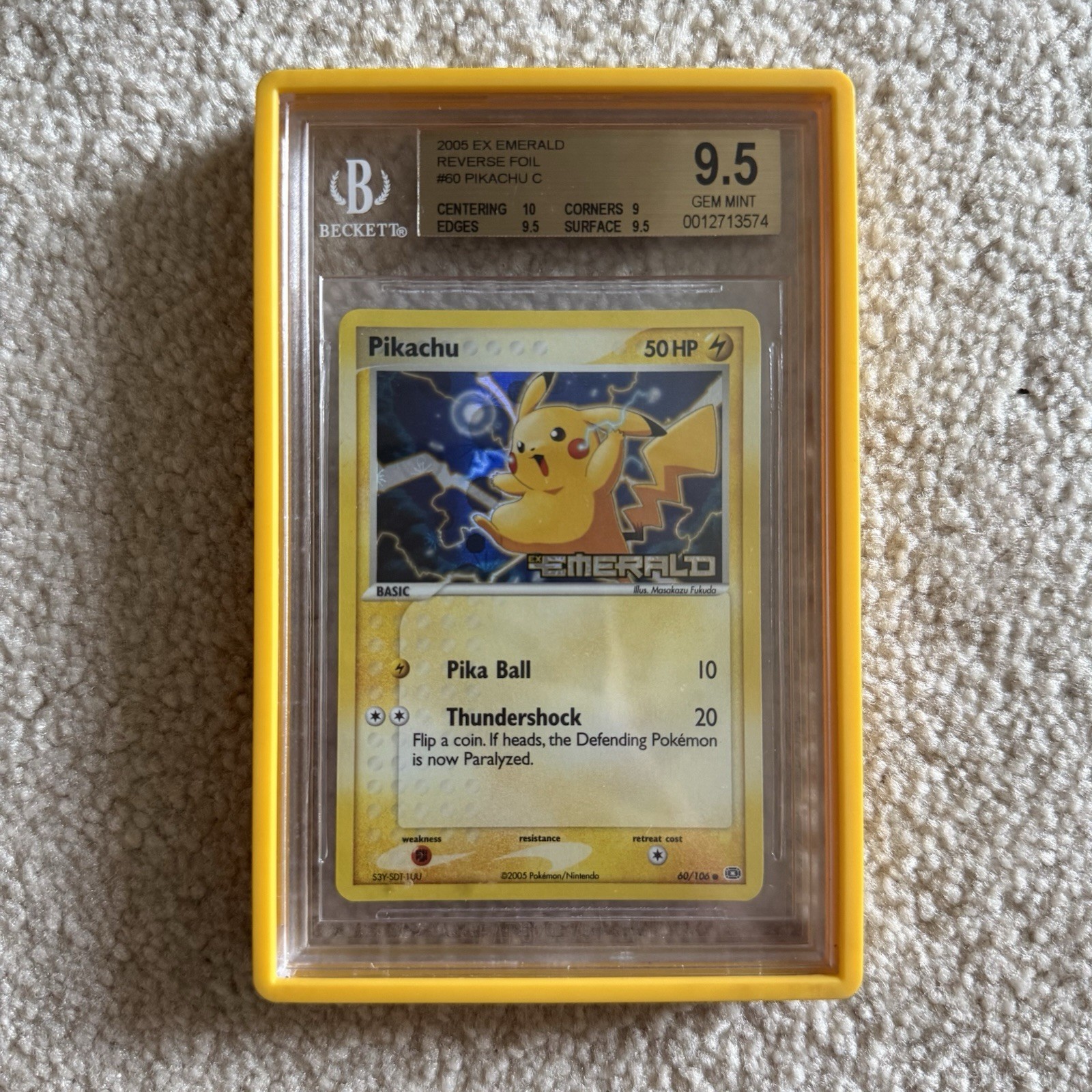 Pikachu 2005 EX: Emerald #60 Reverse Holo Price Guide - Sports