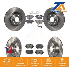 Disc Brake Rotors Semi-Metallic Pad Front Rear Kit For 2016-2018 Audi Q3 Quattro