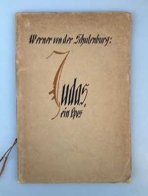 Judas, ein Epos, Schulenburg, Werner von der und Willi Geiger (Radierer),