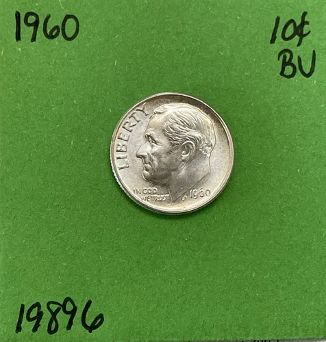 1960 Roosevelt Dime 10c  BU Uncirculated Mint State 90% Silver