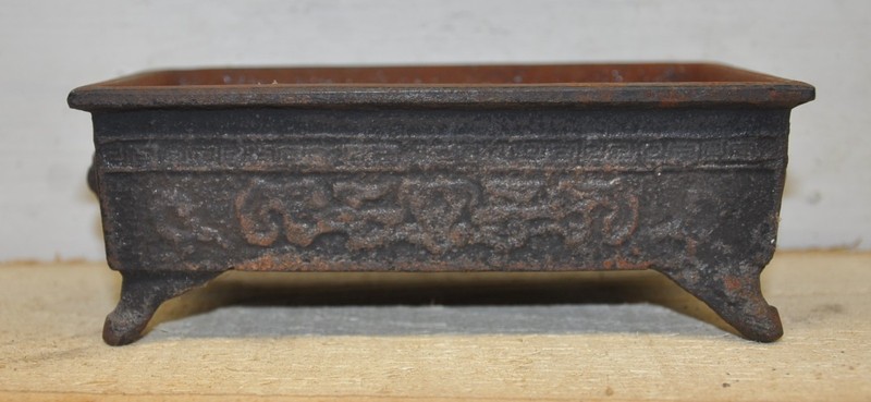 Antique Meiji Japanese Suiban Jardiniere Bronze Bonsai Planter Ikebana