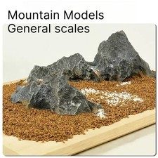 Diorama Mountain Models Ornaments DIY Rocks Train Railway Sand Table Scene Props