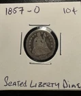 Liberty Seated Dime 1857-O