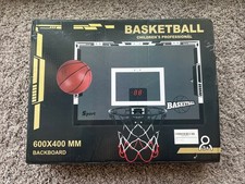 Indoor Mini Basketball Hoop for Kids, Basketball Hoops Over The Door with LED