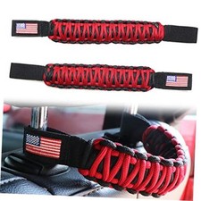 Universal Car Headrest Grab Handles for Auto Paracord headrest Red USA Flag