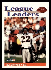 Tim McKyer 1992 Fleer League Leaders #464 Atlanta Falcons *216