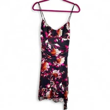 Rampage Vintage Y2K Floral Babydoll Mesh Slip Dress Size Large USA