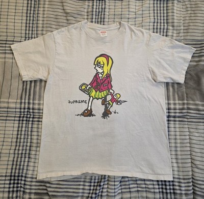 Supreme Suzie Switchblade Graphic Print T Shirt White Men's Size Large