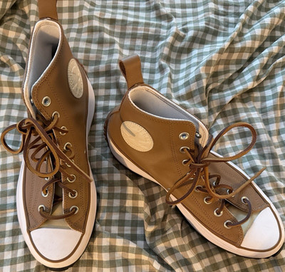 Custom Converse Chuck Taylor All Star High Top Leather Lace Up Women s 11