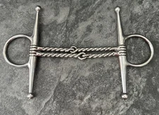 Double Twisted  5” Wire Full Cheek Snaffle Horse Bit 