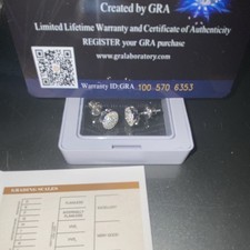 925. Sterling Silver Moissanite Stud Earring ...