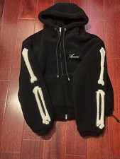 AUTHENTIC AMIRI Fleece Hoodie Black men  s M  DM BEFORE BUYING 