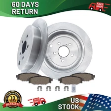 Rear Brake Pads and Rotors Kit-Exact Fit for 2010 - 2013 Subaru Forester Impreza