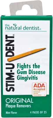 #ad Natural Dentist Stim U Dent Original Mint 4 Packs of 25 $7.12