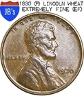 1930 (P) Lincoln Wheat Cent Penny 1c - EXTREMELY FINE (EF)