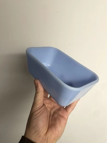 Vintage Pyrex Canada Delphite Blue Refrigerator Dish 502-B EXCEPTIONAL CONDITION