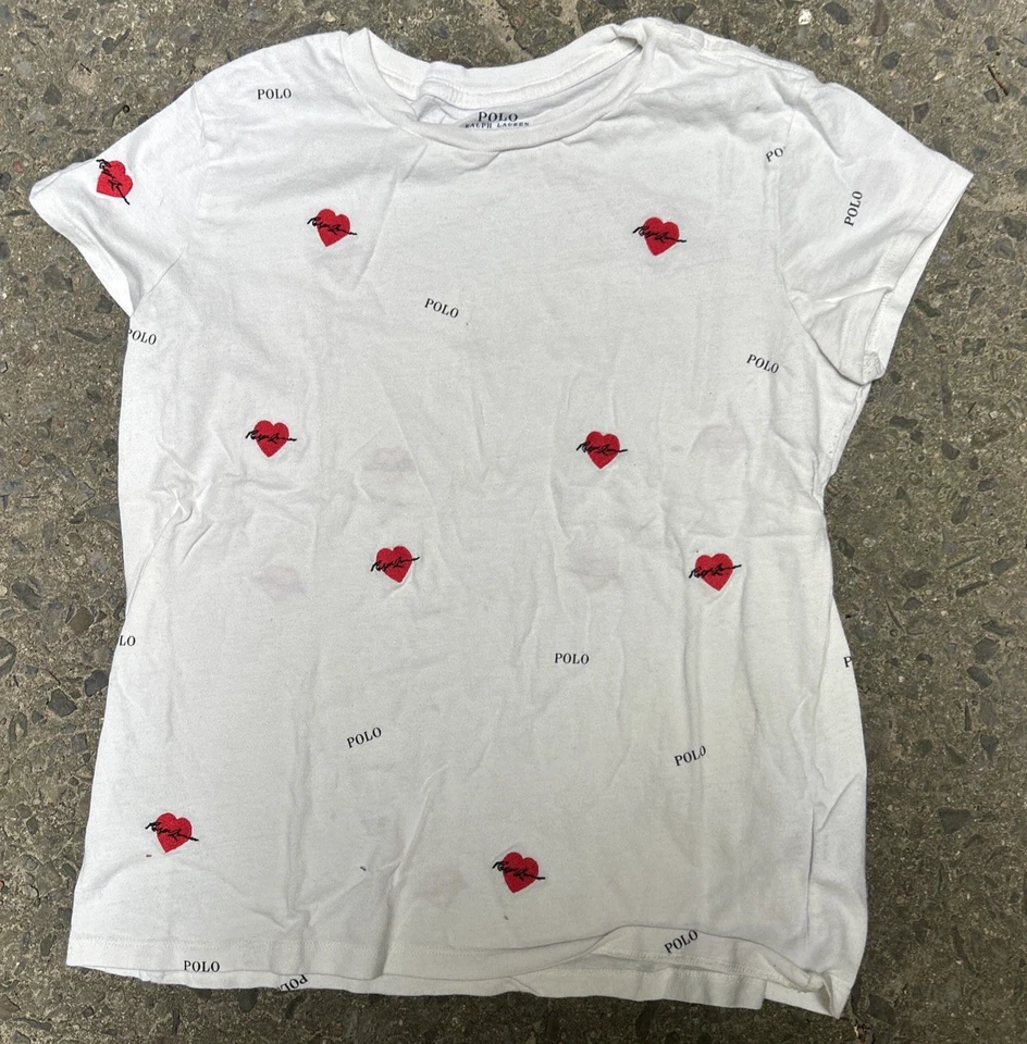 FREE SHIPPING! POLO RALPH LAUREN ORIGINAL TODDLERS GIRLS T-SHIRT Sz XL 16 - Photo 1/3