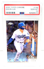 2020 Topps Chrome GAVIN LUX RC Rookie Baseball Card PSA 10 GEM MINT