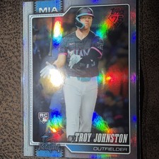 2026 Topps Fantatics Topps Foil Parallel Troy Johnston Miami Marlins RC 317