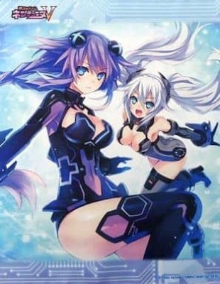 Hyperdimension Neptunia Purple Heart Black Heart A3 Tapestry