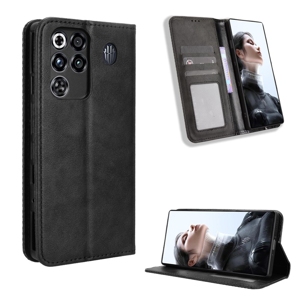 Case Magnetic Leather Wallet Stand Cover For ZTE Nubia RedMagic 11