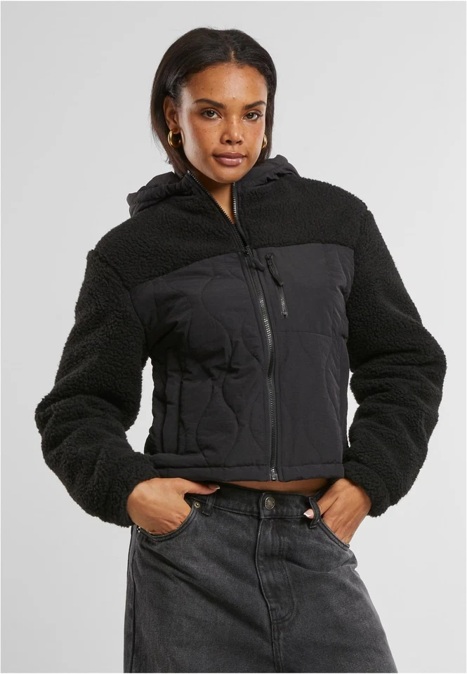 Ladies Sherpa Crinkle Nylon Mix Jacket Damen Jacke | Urban Classics | TB7071 - Bild 1 von 1