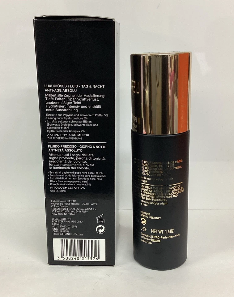 Lierac Premium Día y Noche Precious Fluid Ultimate Anti-Aging 1.6oz COMO EN LA FOTO, NUEVO Foto 3 de 4