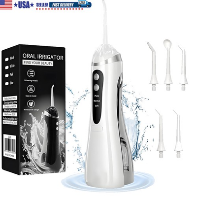 #ad Cordless Water Flosser Pick Dental Oral Irrigator Travel Teeth Cleaner Floss USA $21.38