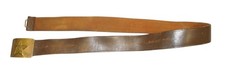 Original WWII Russian Soviet Red Army Leather Belt & Buckle