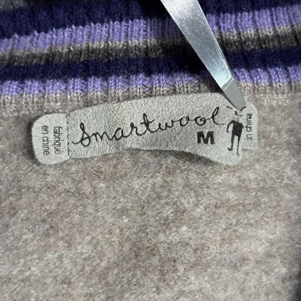 Smartwool Sweater Womens Medium Merino Wool Beige Button Read Desc. - Image 3 of 4