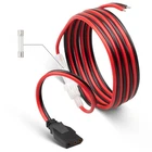3 Pin CB Radio Power Cable 4.9ft Extension Cord w/ 15A Fuse For Uniden Galaxy