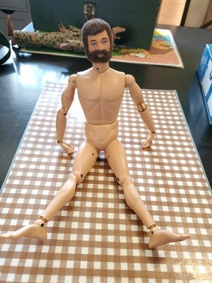 PREOWNED 1964 PATENT PENDING GI JOE DOLL - FULLY JOINTED BROWN HAIR 