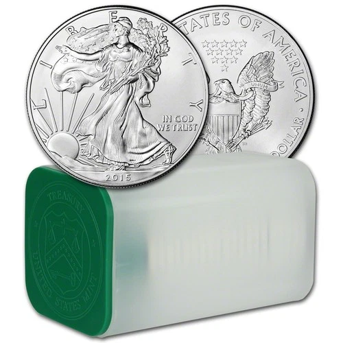 Roll of (20) 2015 $1 American Silver Eagles  BU