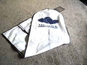 MB Bridal Wedding Gown Dust Cover Garment Bag White Zippered Anti-Dust Protector