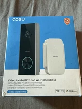 AOSU Doorbell Camera Wireless 5MP HD 2.4/5 GHz WiFi Video Doorbell with Homebase