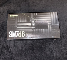 Shure SM7dB Dynamic Cardioid Broadcast Mic w/ Integrated Preamp, XLR, Black