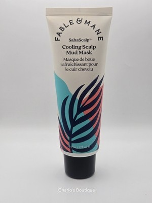 Fable & Mane SahaScalp Cooling Scalp Mud Mask - 6 fl oz / 177 ml - NWOB Sealed 