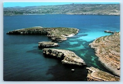 Aerial view of Comino - Maltese Islands 4x6 Postcard