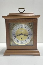 Landmark Clock Wood Mechanical Mantel Roman Numeral Franz Hermle 1050-020