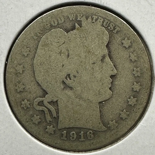 1916-D 25C Barber Quarter, Contains 0.1808oz of SILVER (87055)