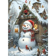 MXJSUA 5D Snowman Diamond Painting Kits for Adults, Full Drill Christmas Diam...