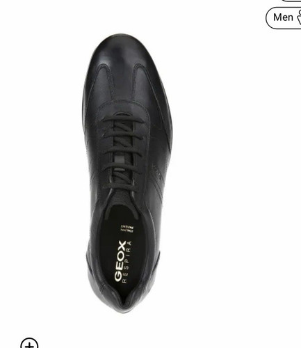 Geox Symbol Men’s Black Solid Low Top Lace Up Athletic Sneakers New w/ Box