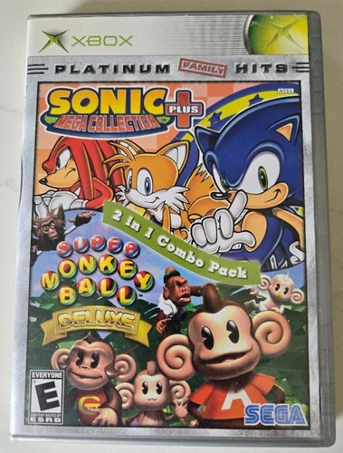 Sonic Mega Collection Plus Super Monkey Ball Deluxe 2 in 1 Combo Pack - Xbox CIB