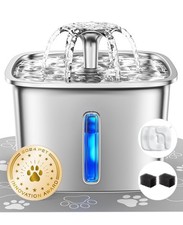 Innovation Award Winner Stainless Steel Cat Water Fountain, 95oz