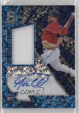 2020 Panini Chronicles Spectra Neon Blue Prizm 3/99 Aaron Civale #121 Auto 1ih3